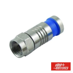 Ficha F Macho Compressão P/ Cabo 6.8mm - (86-614/1)