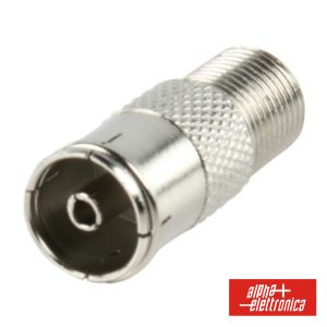 Ficha Adaptadora F Fêmea / Coaxial 9.5mm Fêmea - (88-625)