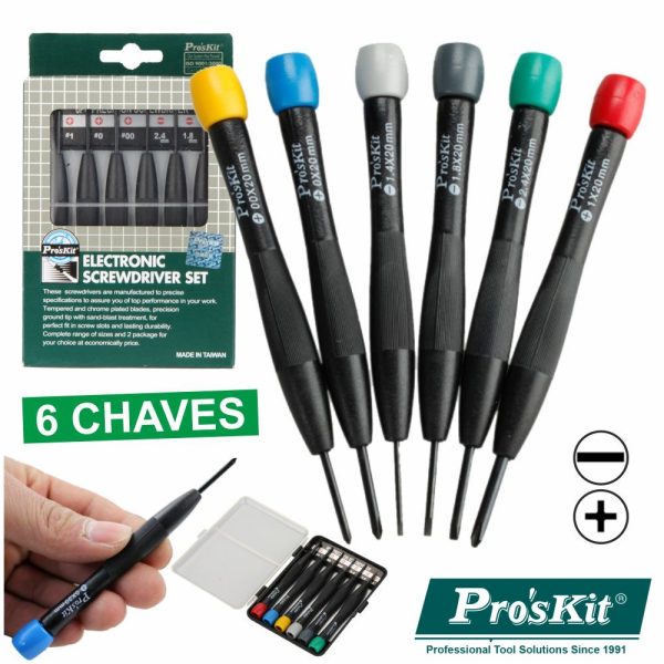 Conjunto De 6 Chaves De Precisão PROSKIT - (8PK-2061)