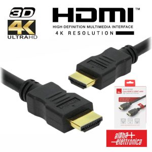 Cabo HDMI Dourado Macho / Macho 2.2 4K Preto 3m ALPHA - (93-591G1/030)