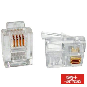 Ficha Telefone RJ11 Modular 6p4c - (94-322)