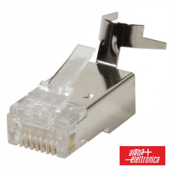 Ficha RJ45 de Cravar Blindada 8p8c CAT6A FTP Passante - (94-917/6A)