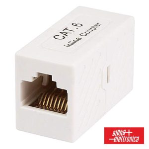 Ficha Adaptador RJ45 8p8c CAT6A Fêmea / Fêmea - (94-931/2)