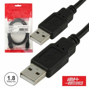 Cabo USB-A 2.0 Macho / USB-A Macho 1.8m - (95-600NB)