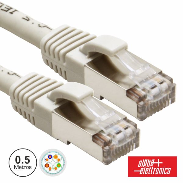 Cabo S/Ftp CAT6 0.5m Cinzento - (95-709/005GB)