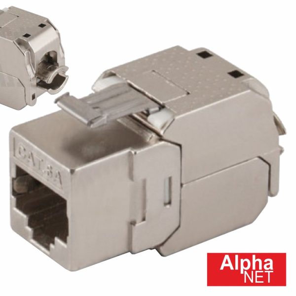 Ficha RJ45 Modular 8p8c CAT6 Keystone Metálica - (96-302M)