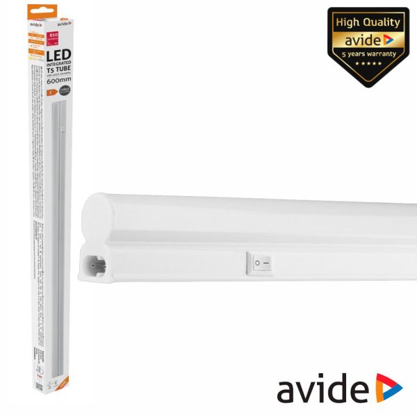 Armadura LED 9W 60cm IP20 4000K 850lm AVIDE - (AB600T5-9W-NW-CB)