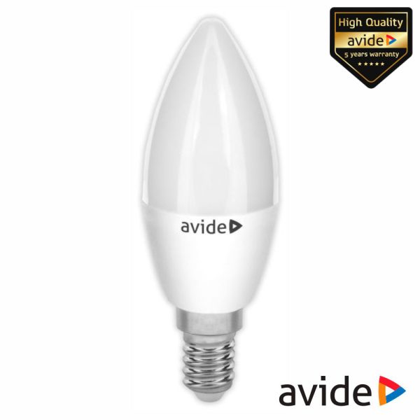 Lâmpada LED E14 Vela 7W 230V 3000K 590lm Value Range AVIDE - (ABBC14WW-7W)