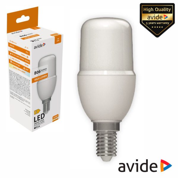 Lâmpada LED E14 Stick T37 7W 230V 4000K 806lm AVIDE - (ABBSE14NW-7WA)