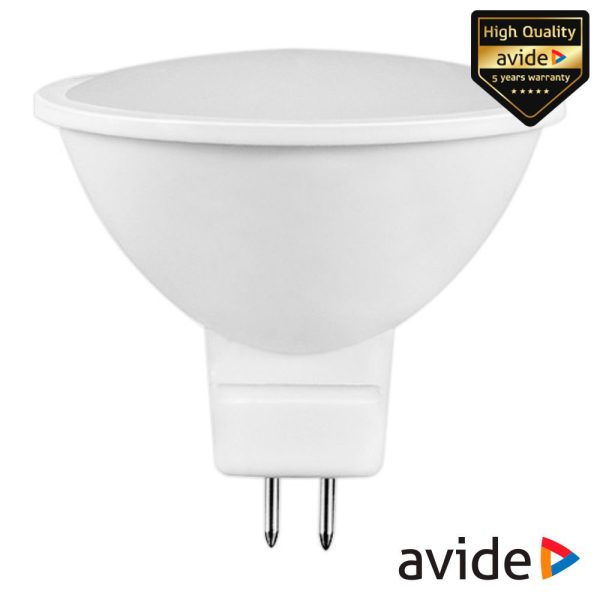 Lâmpada LED GU5.3 MR16 Spot 6W 12V 3000K 510lm 12V AVIDE - (ABGU5.3WW-6W-AP-12)