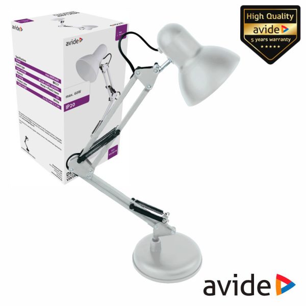 Candeeiro Vintage E27 Branco AVIDE - (ABLDL-VINTE27-W)