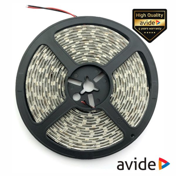 Fita 600 LEDS 2835 4000K 12V 24W/m 5m IP65 AVIDE - (ABLS-120NW65-24W)