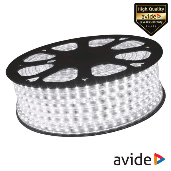 Fita 3000 LEDS 5050 4000K 220V 14.4W/m 50m IP67 AVIDE - (ABLS-60NW67-14.4W)