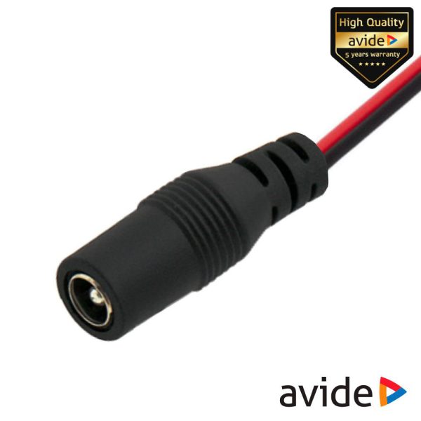 Ficha DC Fêmea P/ Fita de LEDS 12V Monocor AVIDE - (ABLS12VDC-F-PLUG)