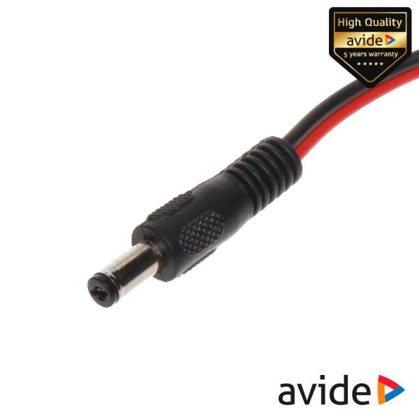 Ficha DC Macho P/ Fita de LEDS 12V Monocor AVIDE - (ABLS12VDC-M-PLUG)