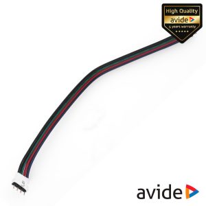 Adaptador Macho P/ Alimentação de Fitas LED RGB AVIDE - (ABLS12VRGB-04)