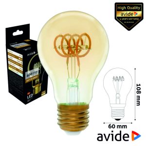 Lâmpada E27 4.5W Globo 230V Filamento 2700K 400lm AVIDE - (ABLSFG27EW-4.5W)