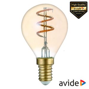 Lâmpada E14 3W Globo 230V Filamento 2700K 180lm AVIDE - (ABLSFMG14EW-3W)