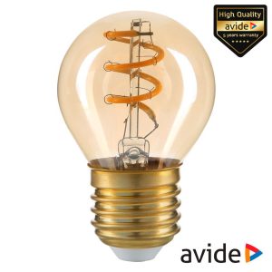 Lâmpada E27 3W Globo 230V Filamento 2700K 180lm AVIDE - (ABLSFMG27EW-3W)