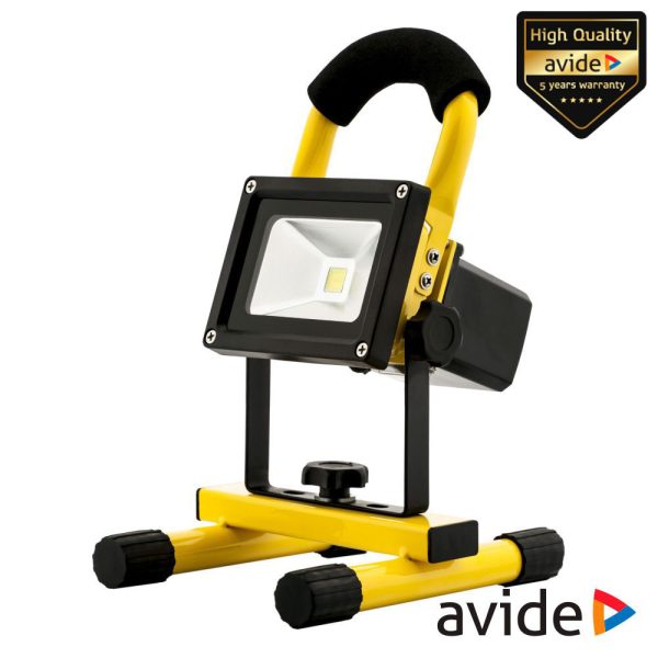 Foco LED Portátil Recarregável 30W 4000k 1650lm IP65 AVIDE - (ABRFLNW-30W)