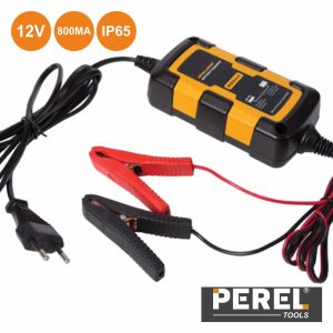 Carregador De Baterias Chumbo 12V 800ma IP65 Perel - (AC008)