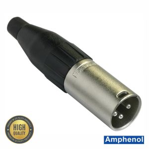 Ficha XLR 3p Macho AMPHENOL - (AC3MMJ BULK)