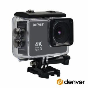 Câmara De Ação Ultra HD 4K 8MP WIFI Preto DENVER - (ACK-8064)