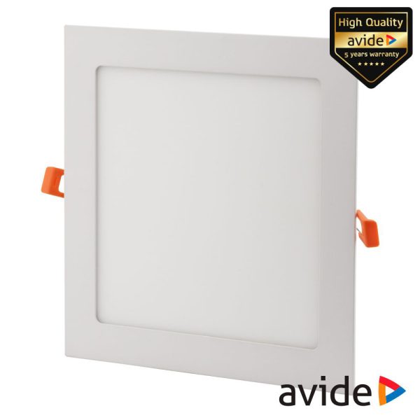 Painel LEDS Quadrado 9W 141mm 6400K 640lm AVIDE - (ACRPCW-S-9W-ALU)