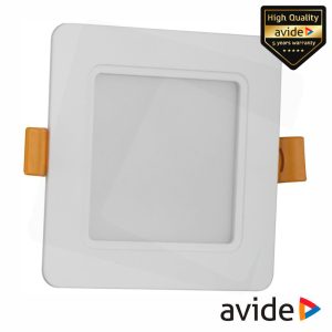 Painel LEDS Quadrado 5W 95mm 4000K 400lm AVIDE - (ACRPNW-S-5W-PC)