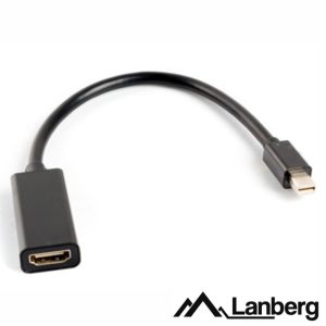 Cabo Adaptador MiniDisplayport Macho / HDMI Fêmea LANBERG - (AD-0005-BK)