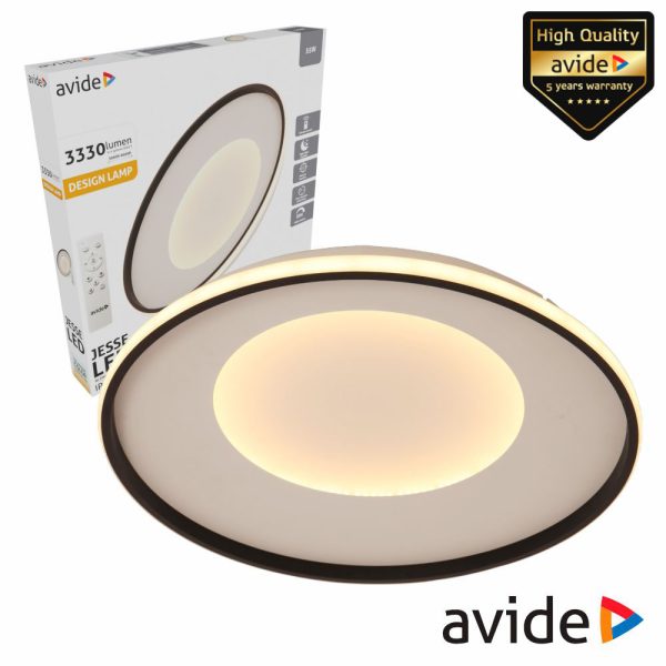 Candeeiro Teto/Parede LED 55W 3000K-4000K-6400K AVIDE - (ADO3S-JES-2.4G)