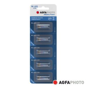 Pilha Alcalina LR1/N 1.5V 5x Blister POWER AGFAPHOTO - (APLR1B5)