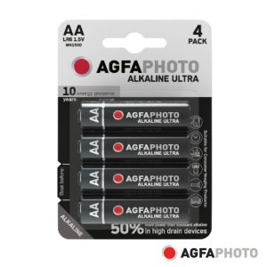 Pilha Alcalina LR6/AA 1.5V 4x Blister ULTRA AGFAPHOTO - (APUAA)