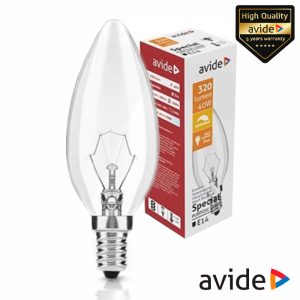 Lâmpada E14 40W Vela 2700K 320lm AVIDE - (ASC14WW-40W)