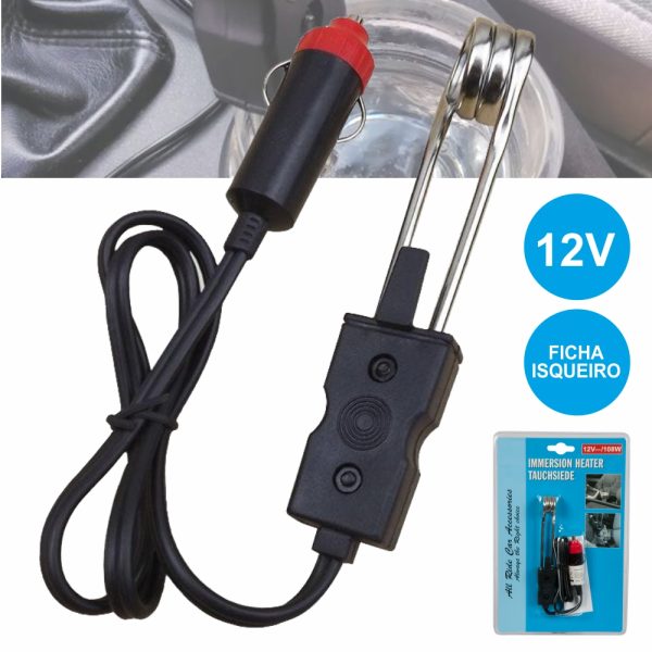 Fervedor De Água Elétrico 12V P/ Automóvel Ficha Isqueiro - (AUTO357)