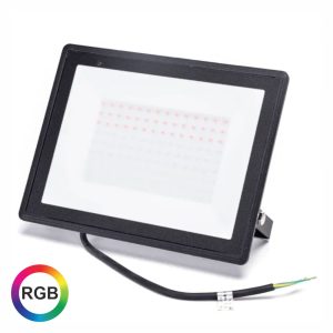 Foco LED 100W 220V C/ Comando RGB IP65 - (B10202J88)