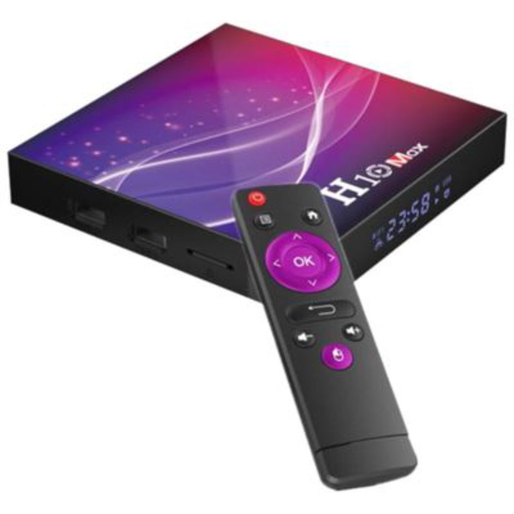 Box IPTV Android 10.0 H10 Max 6K 4GB RAM 64GB ROM - (BOX-H10MAX)