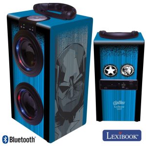 Coluna Bluetooth Portátil 2x3W USB/BT/Aux/Bat LED Avengers - (BT600AV)