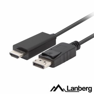 Cabo Displayport Macho / HDMI Macho 5m LANBERG - (CA-DPHD-11CC-0050)