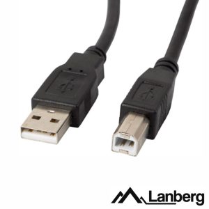 Cabo USB-A 2.0 Macho / USB-B Macho 1.8m LANBERG - (CA-USBA-11CC-0018B)