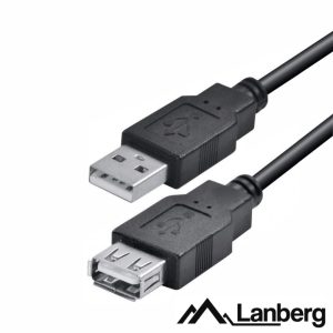 Cabo USB-A 2.0 Macho / USB-A Fêmea 3m LANBERG - (CA-USBE-10CC-0030)