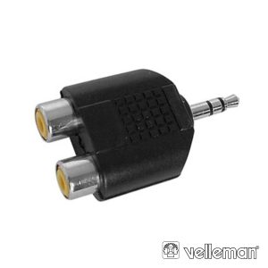 Ficha Adaptadora Jack 3.5mm Macho St / 2 Rca Fêmea - (CAA20)