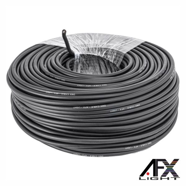 Cabo DMX Duplo Isolamento 100m AFXLIGHT - (CAB-DMX-100)