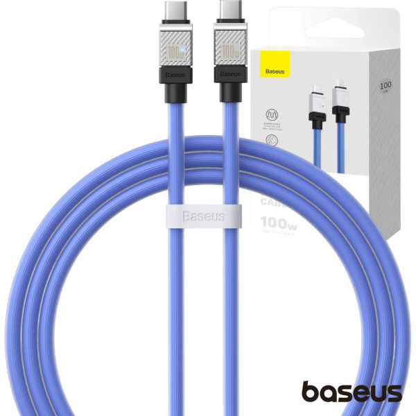 Cabo USB-C Macho P/ USB-C Macho 100W PD 1m Coolplay BASEUS - (CAKW000203)