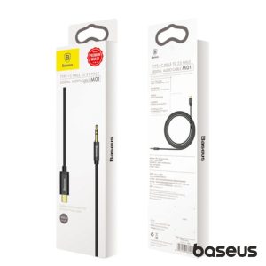 Cabo USB-C 2.0 Macho / Jack 3.5mm 1.2m Preto BASEUS - (CAM01-01)