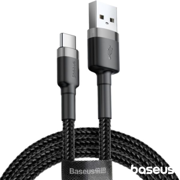 Cabo USB-A Macho P/ USB-C 3.0 Macho 0.5m Cafule BASEUS - (CATKLF-AG1)