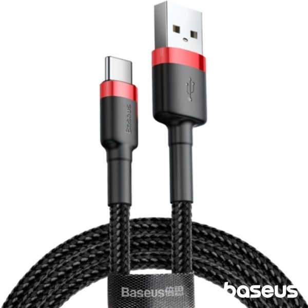 Cabo USB-A Macho P/ USB-C Macho 2m Cafule BASEUS - (CATKLF-C91)