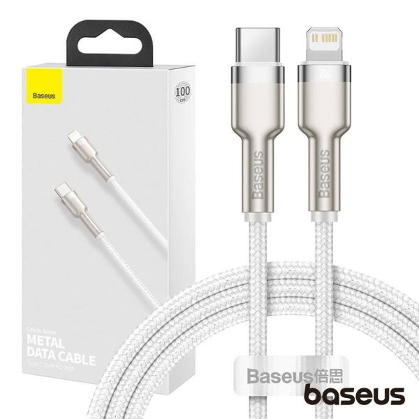 Cabo USB-C Macho P/ Lightning Macho PD 20W 2m Cafule BASEUS - (CATLJK-B02)