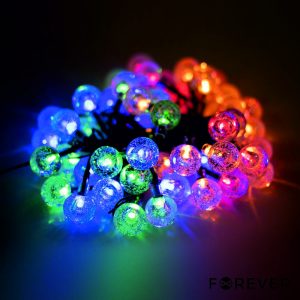 Luzes de Natal 100 LED Multicor Bolas Cristal 10m - (CB101)