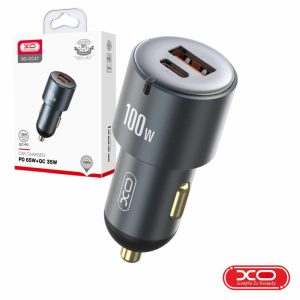 Adaptador Isqueiro 100W USB-A QC 35W / USB-C PD 65W XO - (CC47)